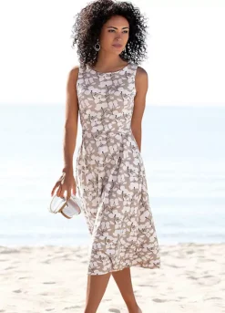 Beach Time Floral Print Summer Dress -Beachwear Shore Beach Time Floral Print Summer Dress54935163FRSP