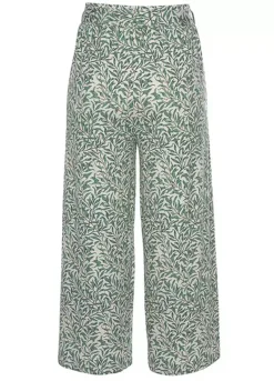 Beach Time Leaf Printed Culottes -Beachwear Shore Beach Time Leaf Printed Culottes39602217FRSC W01