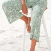Beach Time Leaf Printed Culottes