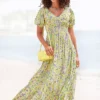 Beachtime Floral Print Maxi Dress