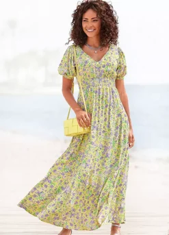 Beachtime Floral Print Maxi Dress