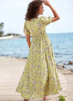 Beachtime Floral Print Maxi Dress 6 Beachtime Floral Print Maxi Dress -Beachwear Shore Beachtime Floral Print Maxi Dress58911704FRSP W01