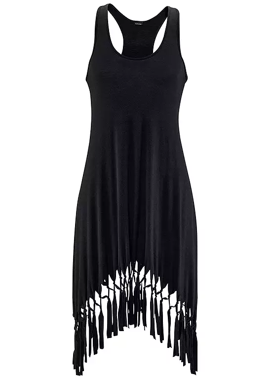 Beachtime Hem Tassel Dress 1 Beachtime Hem Tassel Dress