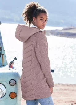 Bench Hooded Long Quilted Jacket -Beachwear Shore Bench Hooded Long Quilted Jacket62416443FRSP W01