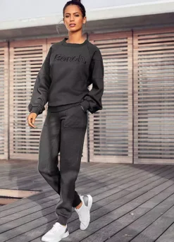 Bench Logo Embroidered Crew Neck Sweatshirt -Beachwear Shore Bench Logo Embroidered Crew Neck Sweatshirt14081446FRSP W01