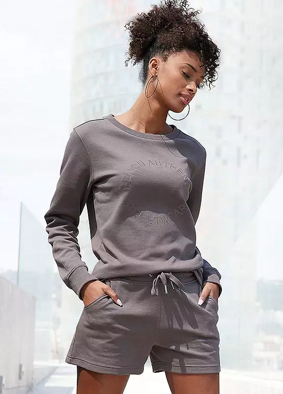 Bench Logo Embroidered Sweat Shorts 4 Bench Logo Embroidered Sweat Shorts - Image 4