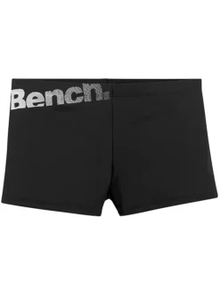 Bench Logo Print Boxer Swimming Trunks -Beachwear Shore Bench Logo Print Boxer Swimming Trunks82255864FRSC