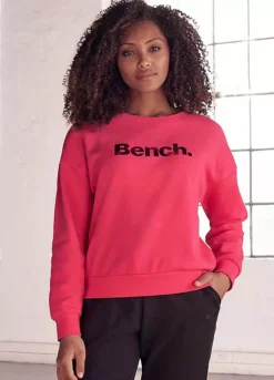Bench Logo Print Round Neck Sweatshirt