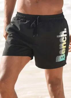 Bench Logo Print Swimming Shorts -Beachwear Shore Bench Logo Print Swimming Shorts817982FRSP W01