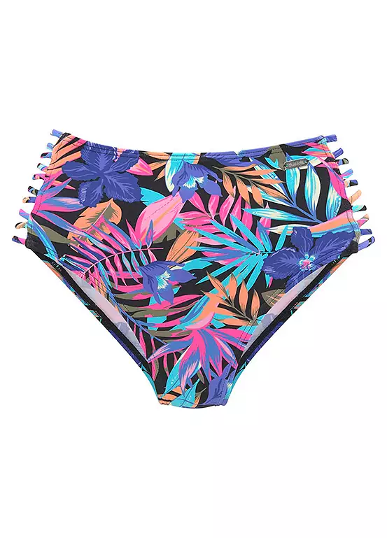 Bench ’Pitch’ High Waist Multi Print Full Bikini Briefs 1 Bench ’Pitch’ High Waist Multi Print Full Bikini Briefs