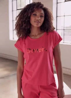 Bench Shiny Logo Print Short Sleeve T-Shirt