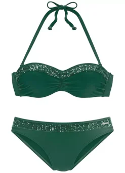 Bruno Banani Underwired Bandeau Sequin Trim Bikini Set 9 Bruno Banani Underwired Bandeau Sequin Trim Bikini Set -Beachwear Shore Bruno Banani Underwired Bandeau Sequin Trim Bikini Set42556551FRSC