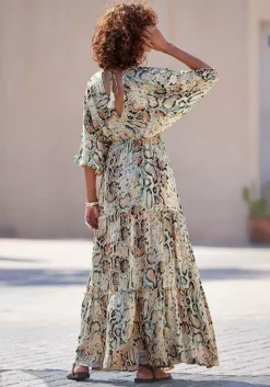 Buffalo Animal Print Maxi Dress -Beachwear Shore Buffalo Animal Print Maxi Dress14548800FRSP W01