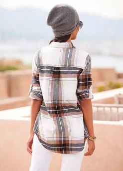 Buffalo Checked Flannel Shirt -Beachwear Shore Buffalo Checked Flannel Shirt91576761FRSP W01