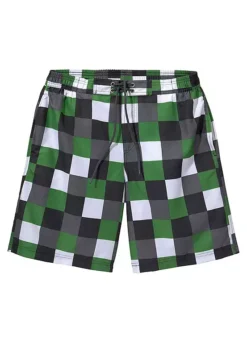 Buffalo Checked Swim Shorts -Beachwear Shore Buffalo Checked Swim Shorts813786FRSC