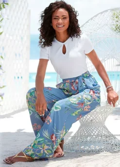 Buffalo Cut-Out Detail Short Sleeve T-Shirt 7 Buffalo Cut-Out Detail Short Sleeve T-Shirt -Beachwear Shore Buffalo Cut Out Detail Short Sleeve T Shirt60152442FRSL