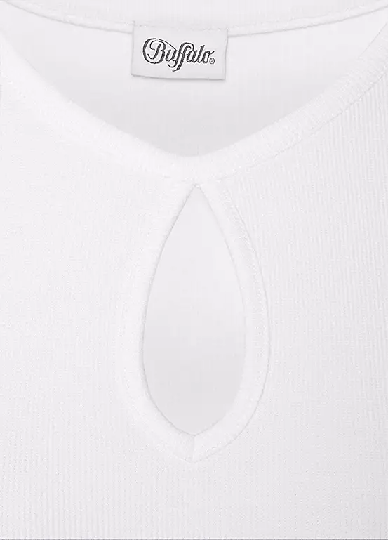 Buffalo Cut-Out Detail Short Sleeve T-Shirt 5 Buffalo Cut-Out Detail Short Sleeve T-Shirt - Image 5