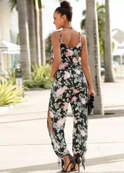 Buffalo Floral Print Jumpsuit -Beachwear Shore Buffalo Floral Print Jumpsuit71212265FRSP W01