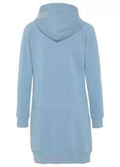 Buffalo Foil Print Hooded Sweatshirt Dress 6 Buffalo Foil Print Hooded Sweatshirt Dress -Beachwear Shore Buffalo Foil Print Hooded Sweatshirt Dress11166038FRSC W01