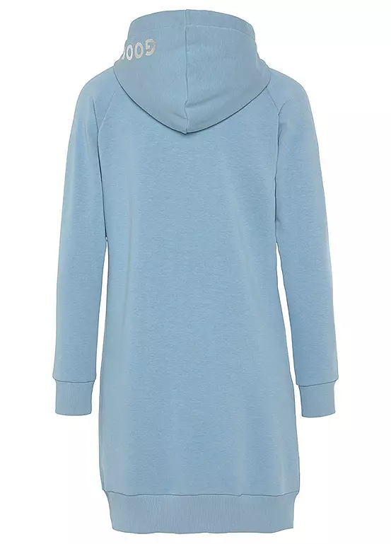 Buffalo Foil Print Hooded Sweatshirt Dress 3 Buffalo Foil Print Hooded Sweatshirt Dress - Image 3