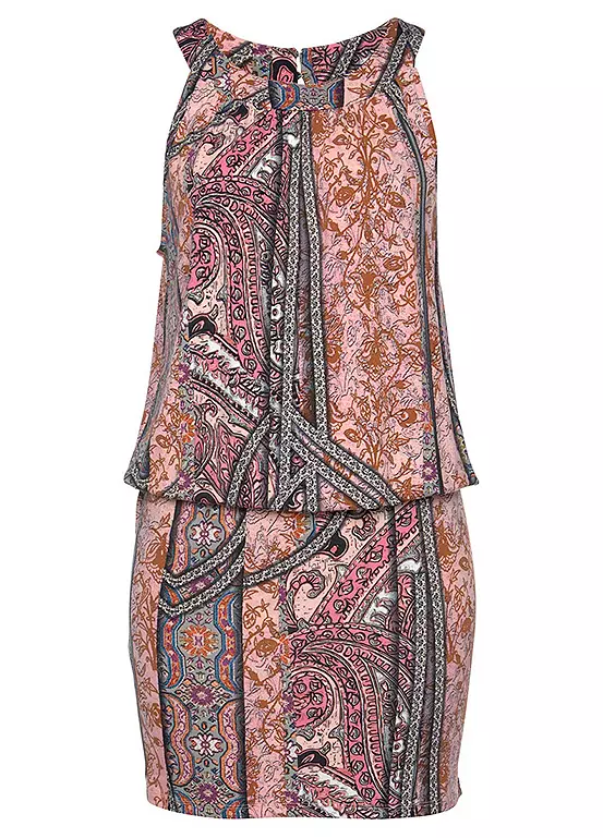 Buffalo Mix Print Halterneck Dress 2 Buffalo Mix Print Halterneck Dress - Image 2