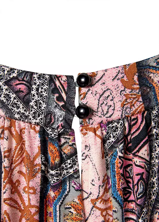 Buffalo Mix Print Halterneck Dress 5 Buffalo Mix Print Halterneck Dress - Image 5