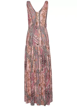 Buffalo Mix Print V-Neck Maxi Dress 8 Buffalo Mix Print V-Neck Maxi Dress -Beachwear Shore Buffalo Mix Print V Neck Maxi Dress77827837FRSC W01