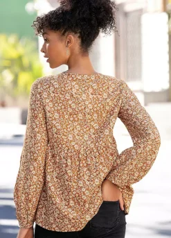 Buffalo Peplum Blouse -Beachwear Shore Buffalo Peplum Blouse25233643FRSP W01