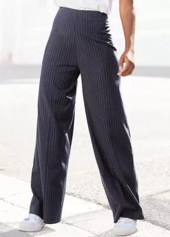 Buffalo Pinstripe Wide Leg Trousers