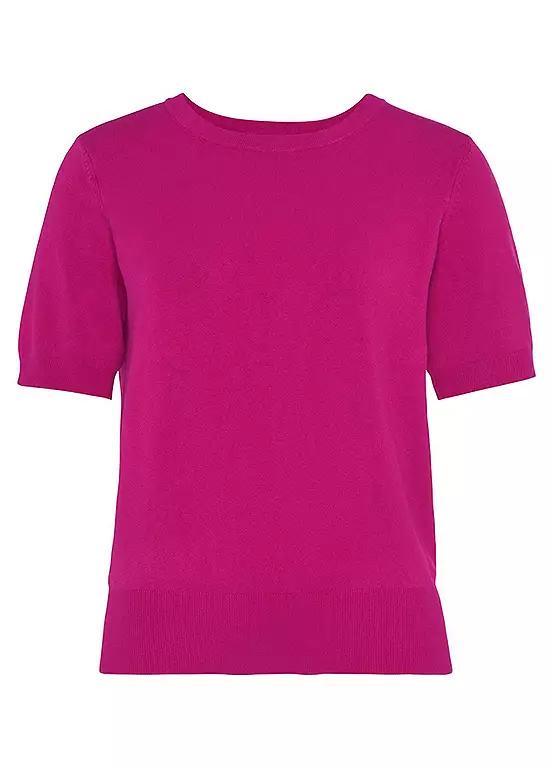 Buffalo Short Sleeve Round Neck Jumper 2 Buffalo Short Sleeve Round Neck Jumper - Image 2