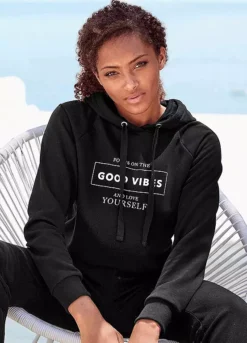 Buffalo Slogan Print Hoodie -Beachwear Shore Buffalo Slogan Print Hoodie26654137FRSP