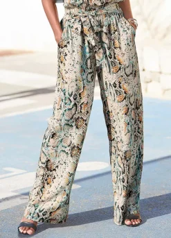 Buffalo Snake Print Palazzo Pants