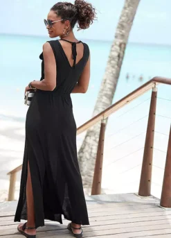 Buffalo Tie Detail Maxi Dress