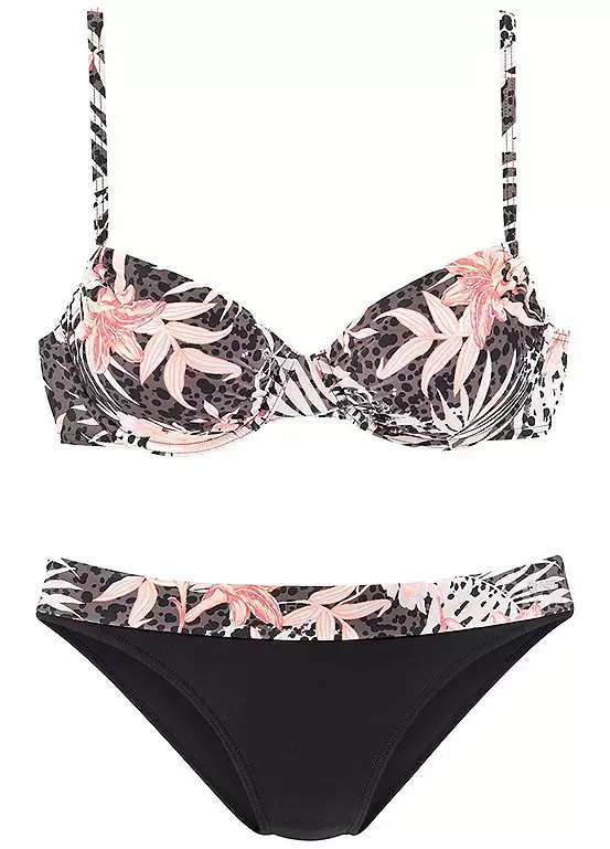 Buffalo Underwired Tropical Print Bikini Set 2 Buffalo Underwired Tropical Print Bikini Set - Image 2