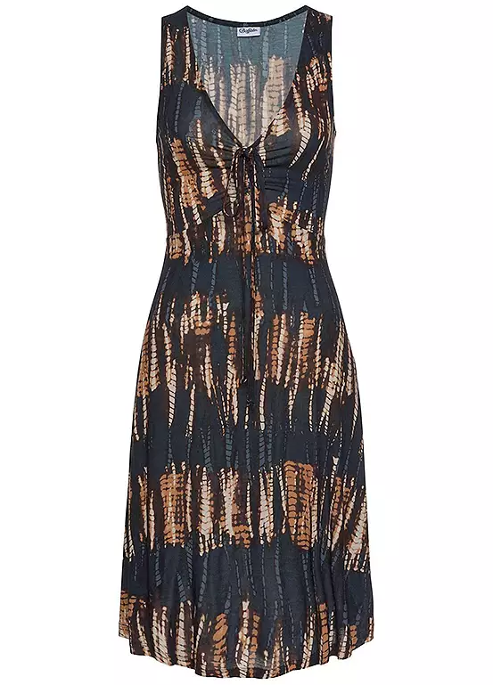 Buffalo V-Neck Jersey Beach Dress 2 Buffalo V-Neck Jersey Beach Dress - Image 2