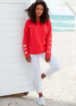 Elbsand Casual Logo Print Sweatshirt -Beachwear Shore Elbsand Casual Logo Print Sweatshirt84959732FRSP W03