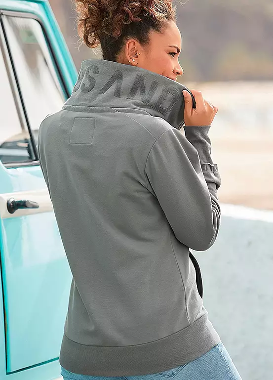 Elbsand High Collar Sweat Jacket 3 Elbsand High Collar Sweat Jacket - Image 3