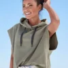 Elbsand Hooded Short Sleeve Sweatshirt