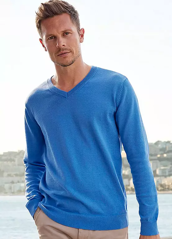 H.I.S Casual V-Neck Jumper 1 H.I.S Casual V-Neck Jumper