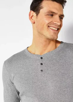 H.I.S Long Sleeve Henley Top -Beachwear Shore H.I.S Long Sleeve Henley Top42412164FRSP W02