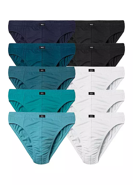 H.I.S Pack Of 10 Briefs 2 H.I.S Pack Of 10 Briefs - Image 2