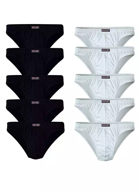 H.I.S Pack Of 10 Mini Briefs 2 H.I.S Pack Of 10 Mini Briefs - Image 2