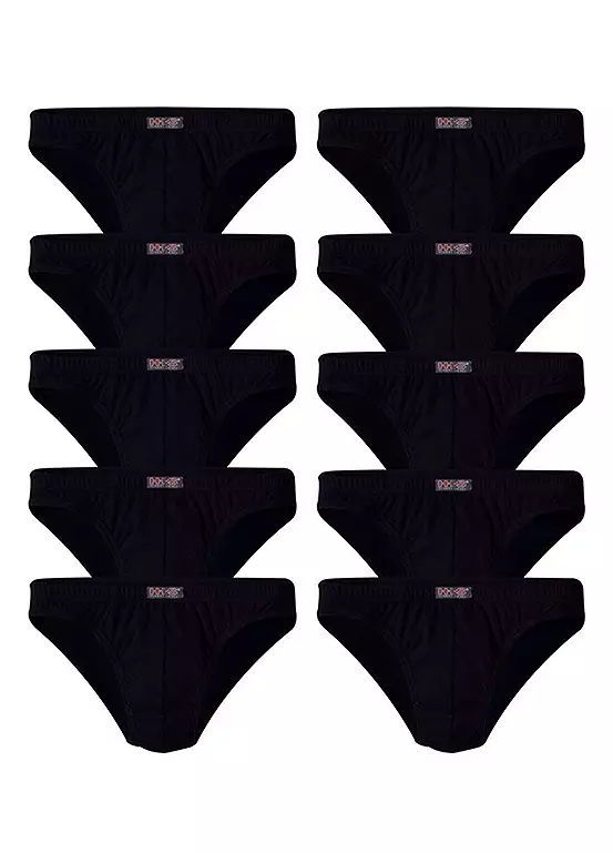 H.I.S Pack Of 10 Mini Briefs 3 H.I.S Pack Of 10 Mini Briefs - Image 3