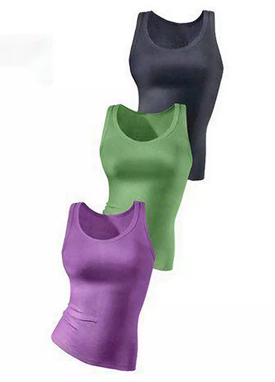 H.I.S Pack Of 3 Vests 3 H.I.S Pack Of 3 Vests - Image 3