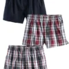 H.I.S Pack Of 3 Woven Boxers