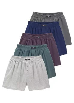 H.I.S Pack Of 5 Wide Boxer Shorts 8 H.I.S Pack Of 5 Wide Boxer Shorts -Beachwear Shore H.I.S Pack of 5 Wide Boxer Shorts30139924FRSC