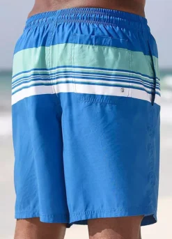 KangaROOS Striped Long Swimming Shorts 7 KangaROOS Striped Long Swimming Shorts -Beachwear Shore KangaROOS Striped Long Swimming Shorts867273FRSP W01