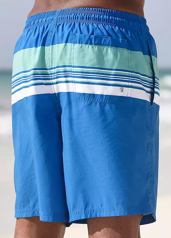KangaROOS Striped Long Swimming Shorts 3 KangaROOS Striped Long Swimming Shorts - Image 3