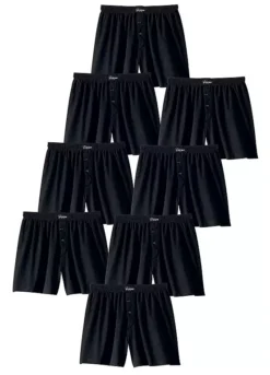 Le Jogger Pack Of 8 Button Fly Boxers