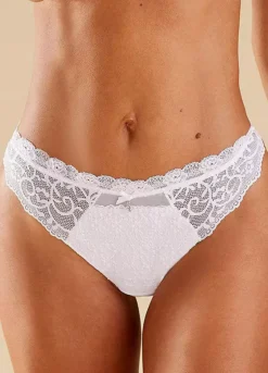 Nuance Embroidered Lace Thong